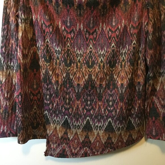Canadian Clientele Retro Psychedelic Knit Wrap Over Top - Picture 4 of 15